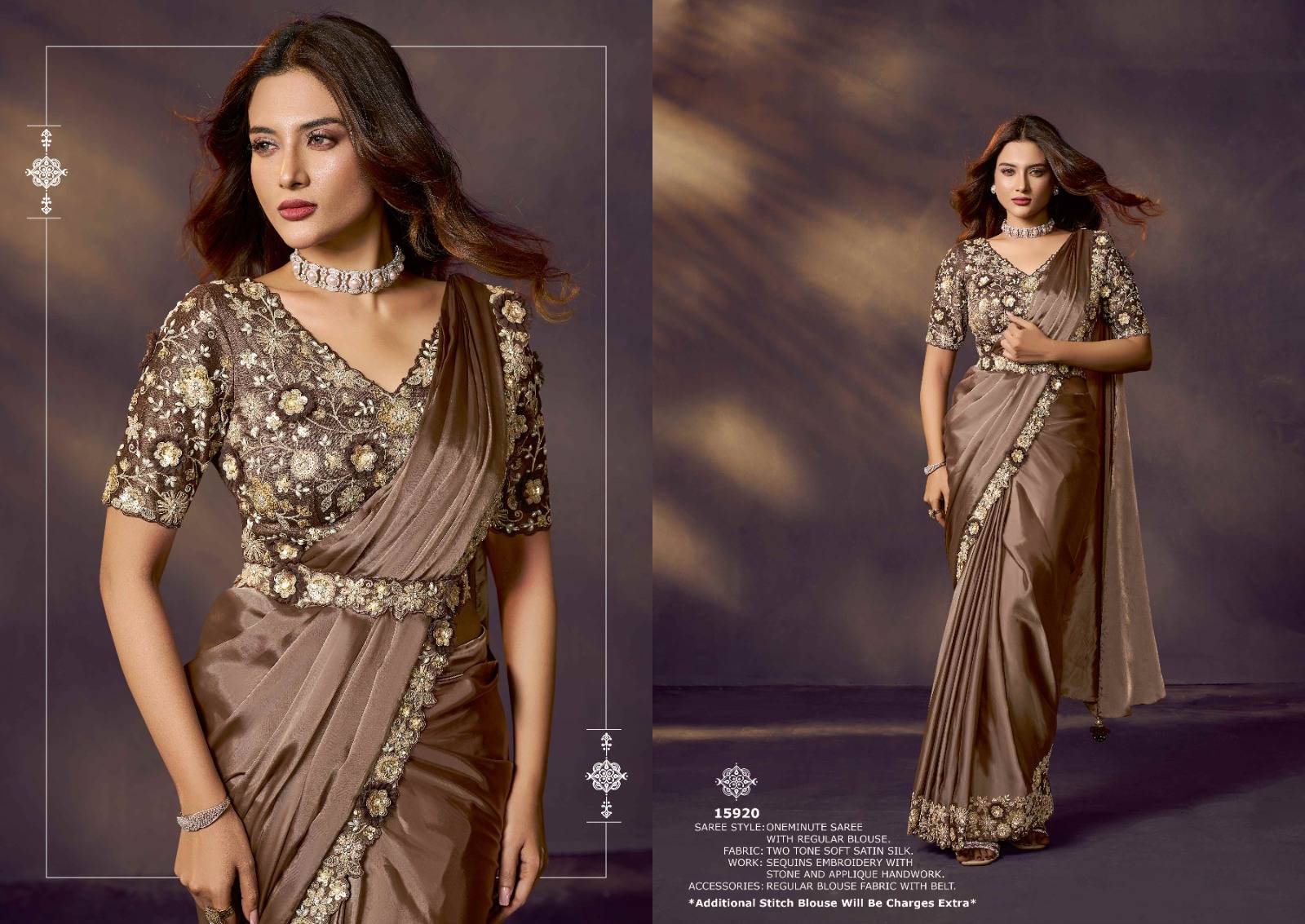 MOHMANTHAN ODYSSEY 15900 by Mahotsav 15907 to 15920 Series Indian Traditional Wear & Occasional Stitched Sarees At Wholesale Price